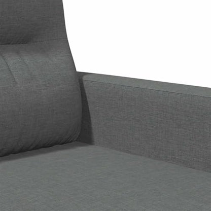 Dark Gray Fabric Sofa Chair, Comfy Accent Armchair with Matte Finish Metal Legs for Living Room, Compact Reading Chair for Small Spaces Bedroom, 30.7 W - size: Single