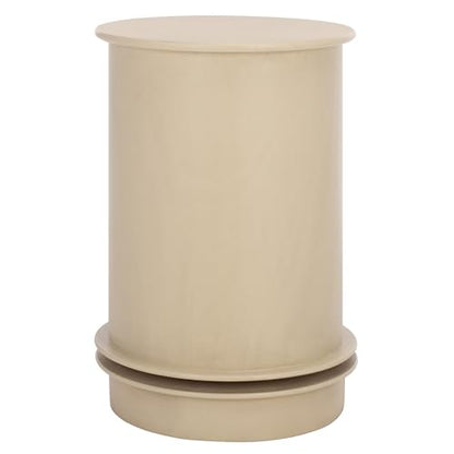 SAFAVIEH Furniture - Tabitha 1-Drawer Accent Table - Sand - Solid Wood - Farmhouse Storage Design - Ideal for Living Room, Entryway, Home Office, 17.7"W x 17.7"D x 26"H - Fully Assembled (AMH5712G) - color: Sand