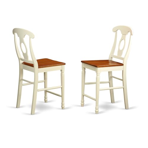 HomeStock Counter Height Table Set with 2 Chairs - Modern Dining Set for Kitchen & Breakfast Nook