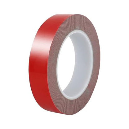 Double Sided Tape Gray Acrylic Adhesive Foam Tape, Heavy Duty, Industrial Waterproof Mounting Tape, 16 FT Length x 0.99 Inch Width for LED Strip Lights, Office Decor, Home Decor and Car Decor