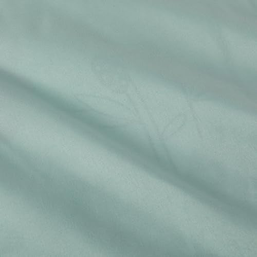 Amazon Basics 2-Piece Soft, All-Season Microfiber Kids' Comforter and Pillow Sham Set, Twin, Purple Flowers, Bluish Pink - color: Bluish Pink, size: Twin