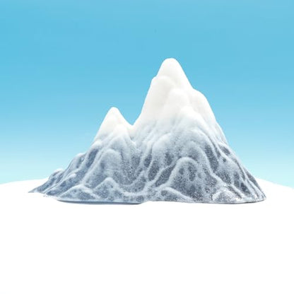 Kai Dream Miniature Snow Mountain 3D Decorative Sculpture Set, Desktop Office Decor, Bookshelf Ornament, Home Accent, Zen Garden Display (Light Yellow, Large Size Only) - size: Large Size Only