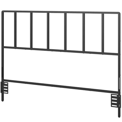MAHANCRIS Headboard Full Size, Metal Headboards with Universal Adapters, Adjustable Height, Modern Head Board Full Size Only for Bedroom, Black - size: Full