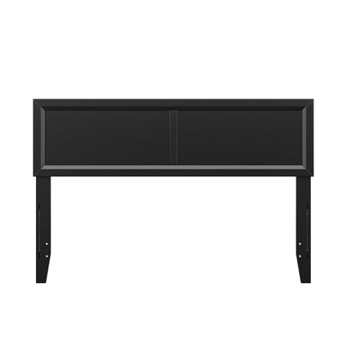 AFI, Sophia Adjustable Modern Full Wood Headboard, Black - color: Black, size: Full