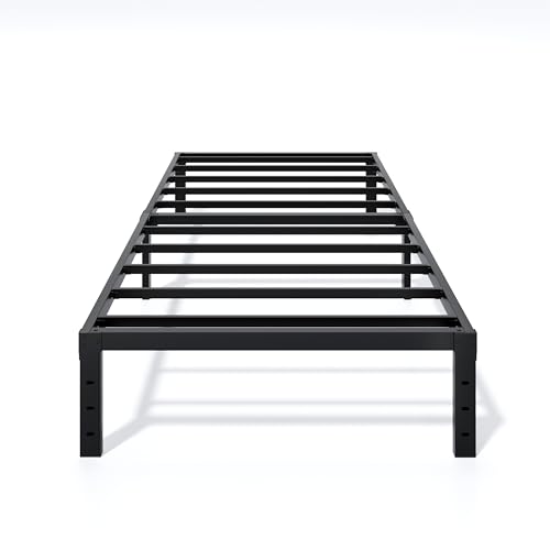 LUMUNANCE Metal Bed Frame Twin Size - 12 Inch Heavy-Duty Twin Platform Bed Frame No Box Spring Needed, Easy Assembly, Noise-Free, Sturdy Mattress Foundation, Underbed Storage Space - size: Twin, style: 12 Inch
