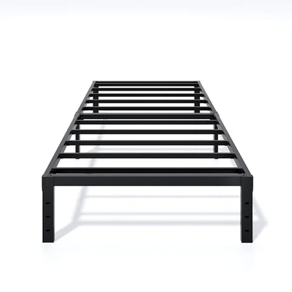 LUMUNANCE Metal Bed Frame Twin Size - 12 Inch Heavy-Duty Twin Platform Bed Frame No Box Spring Needed, Easy Assembly, Noise-Free, Sturdy Mattress Foundation, Underbed Storage Space - size: Twin, style: 12 Inch
