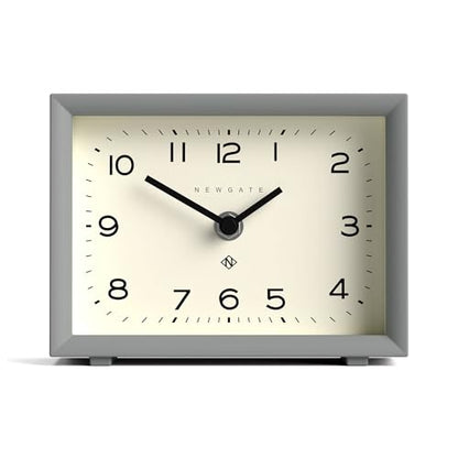 NEWGATE® Henry Desk Clock | Contemporary Rectangular Design | Posh Gray | Easy to Read nunbers | Modern Style for Desk, Table top, Shelf or Bedside - color: Posh Grey