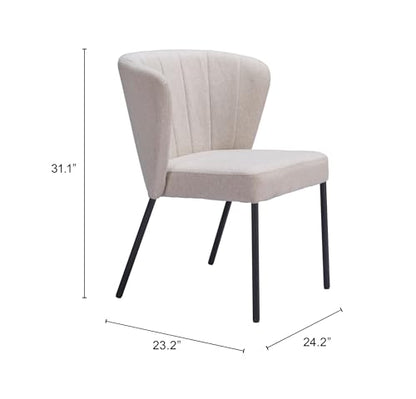 ZUO Aimee Dining Chair Beige