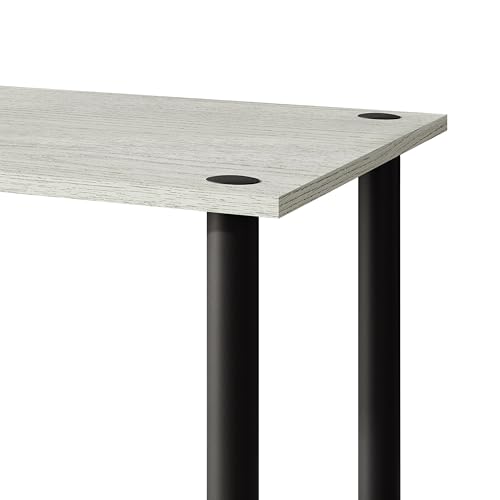 Coffee Table with Open Storage Shelf, Modern Design, Light Grey - color: Light Grey