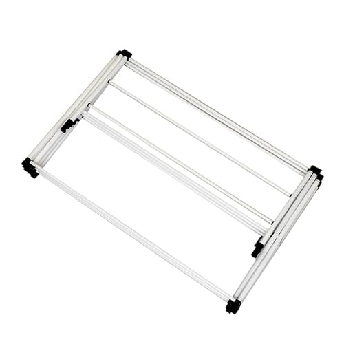 Honey-Can-Do 3-Tier Oversized Clothes Drying Rack, 31" Wide, No Assembly | Oversized 31" x 42" rack with 26 ft of drying space for bedding and large loads. Sturdy metal frame folds flat fast. - color: White, size: 31" W