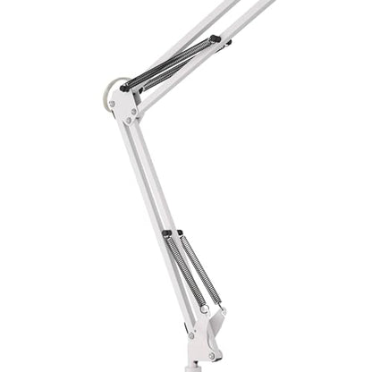 Shoup 33 1/2" Large Architect Desk Lamp Adjustable Height USB Ports A+C | Modern Charging White Home Office Living Room Bedroom Bedside Nightstand House