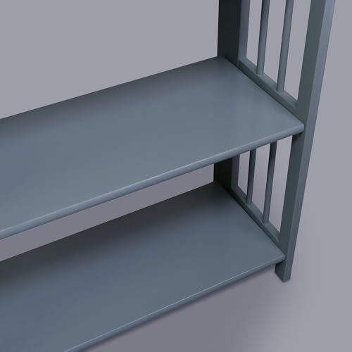 Casual Home 3-Shelf Folding Stackable Bookcase (27.5" Wide)-Slate Gray - color: Slate Gray, size: 3-Shelf Stackable
