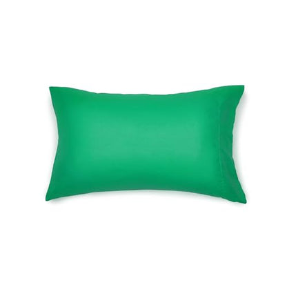 Amazon Basics 5-Piece Soft Microfiber Kid's Bed-in-a-Bag Bedding Set, Twin, Green, Solid - color: Green, size: Twin