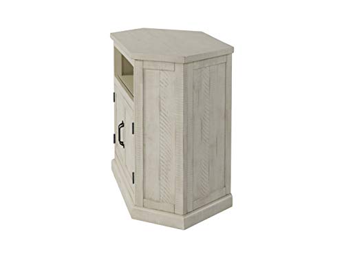 Martin Svensson Home Rustic Corner TV Stand All Antique White - color: All Antique White