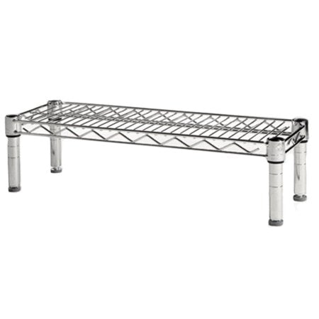 Shelving Inc. 8" d x 24" w Chrome Wire Shelving with 1 Tier Shelf | Weight Capacity 800lbs Per Shelf, Durable Kitchen and Garage Storage Shelves, Adjustable Shelf Organizer Storage Rack - size: 8" d x 24" w x 6" h