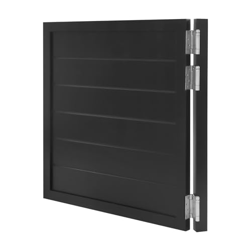 Room Divider Door White | Black Space Saving Sliding Partition Door for Doorways | Farmhouse Style Half Door w/Pull Rope | No-Drill Interior Door for Home Office & Studio (Black, 35.4x35.4in) - color: Black, size: 35.4x35.4in