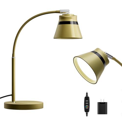 Gold Desk Lamp, 24-Inch Table Light for Home Office/Bedroom/College Dorm Room, LED Bulb Included, 1000LM, 3 Color Modes, 10 Dimmable Levels, Metal - color: Gold