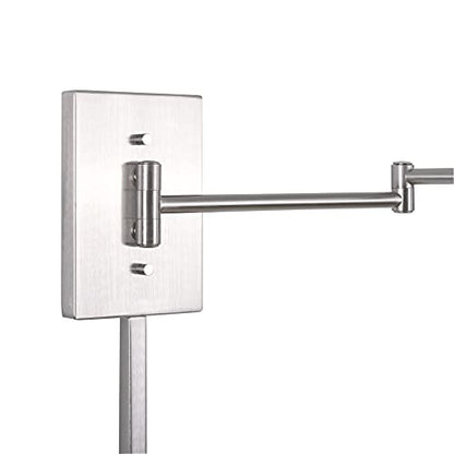 Kenroy Home 30110BS Simplicity Wall Swing Arms, Medium, Brushed Steel