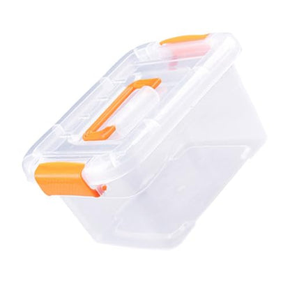 ZJchao Clear Stackable Storage Bins with Locking Lids Transparent Plastic Organizers Handles for Toys Clothes Crafts Home Dorm Organization