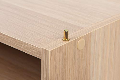 IRIS USA 3-Shelf Modular Wood Stackable Storage Box, Light Brown | Add flexible organization with a modular design that adapts to changing storage needs - style: Shelves