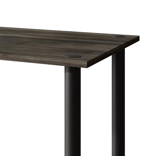 Coffee Table with Open Storage Shelf, Modern Design, Dark Grey - color: Dark Grey