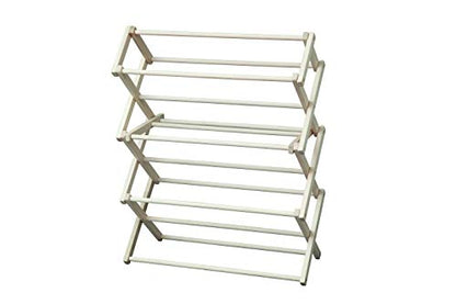 Peaceful Classics Wooden Laundry Rack - Amish Handmade Wooden Clothes Drying Rack - Foldable Drying Rack for Towel, Blanket, Linen Household Essentials - for Indoor Or Outdoor Use (38" x 30" x 13") - size: Small