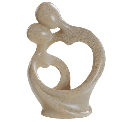 Abstract Bookshelf Decor, Resin Art Sculptures for Living Room and Shelf Display, Nordic Style Wedding Gifts, Minimalist Home Decor for Tabletop Spaces, Beige and Gray Options, Various Poses