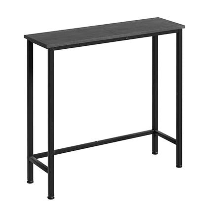 Narrow Console Table, 29.5" Small Entryway Table, Thin Hallway Tables, Slim Sofa Side Tables for Hallway, Living Room, Bedroom, Foyer, Dark Slate Grey - color: Dark Slate Grey