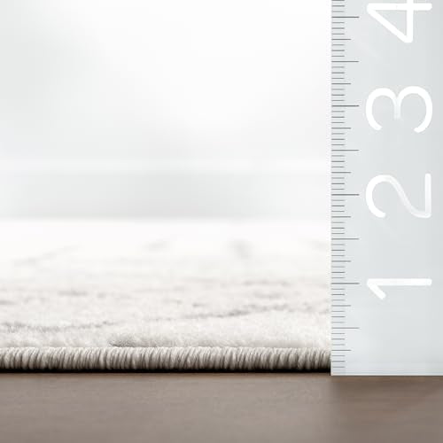 nuLOOM Blythe Grey Trellis Power Loomed Area Rug, 9' x 12' - color: Blythe Grey, size: 9' x 12' (Rectangular)