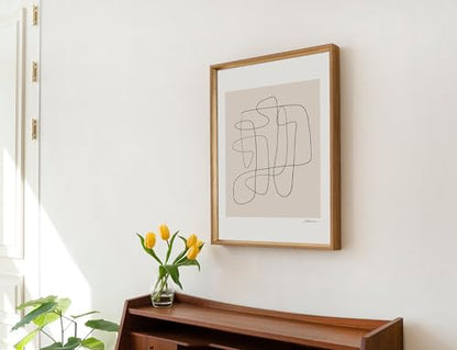 Abstract Line Art Print, Minimalist Living Room Wall Art Decor, Minimalist Living Room Decor, Abstract Line Art Print Poster,271