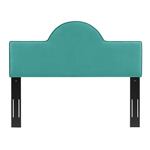 Dawn Performance Velvet King/California King Headboard - Enhance Bedroom Ambiance with Elegant Arching Silhouette, Stain-Resistant Upholstery, and Adjustable Height.