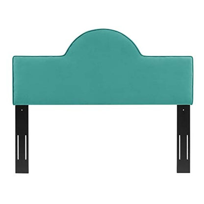 Dawn Performance Velvet King/California King Headboard - Enhance Bedroom Ambiance with Elegant Arching Silhouette, Stain-Resistant Upholstery, and Adjustable Height.