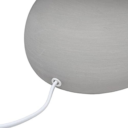 Simple Designs LT1116-TAU Stacked Stone Age Table Lamp, Taupe Gray
