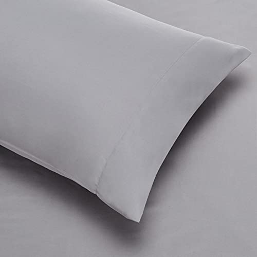 Amazon Basics 5-Piece Lightweight Microfiber Comforter Set with Sheets, Bed-in-a-Bag, Gray Calvin Striped Bedding, Twin/Twin XL - color: Gray Calvin Stripe, size: Twin/Twin XL, style: 1-Pack