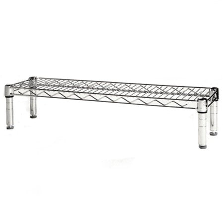 Shelving Inc. 8" d x 30" w Chrome Wire Shelving with 1 Tier Shelf, Weight Capacity 800lbs Per Shelf - size: 8" d x 30" w x 6" h