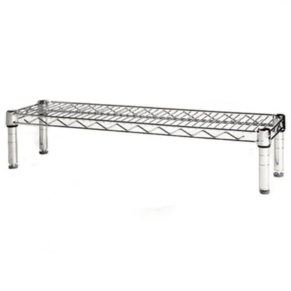 Shelving Inc. 8" d x 30" w Chrome Wire Shelving with 1 Tier Shelf, Weight Capacity 800lbs Per Shelf - size: 8" d x 30" w x 6" h