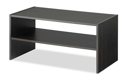 Whitmor Wood Stackable 2-Shelf Shoe Rack, 24 INCH, Espresso - color: Espresso, size: 24 INCH