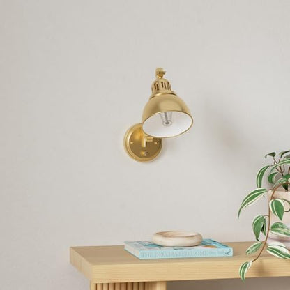 GOODATE Plug in Wall Sconces Set of Two with Remote, Stepless Colors 2700K-6500K & Stepless Dimming, Premium Golden Finish, Plug in Wall Light with Night Light & Timer, LED Bulbs Included - size: Gold-2 PACK(Bulbs+Remote)