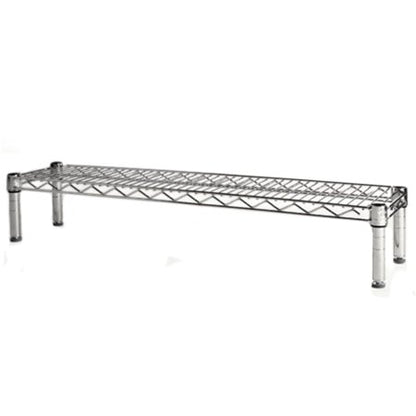 Shelving Inc. 8" d x 36" w Chrome Wire Shelving with 1 Tier Shelf | Weight Capacity 800lbs Per Shelf, Durable Kitchen and Garage Storage Shelves, Adjustable Shelf Organizer Storage Rack - size: 8" d x 36" w x 6" h