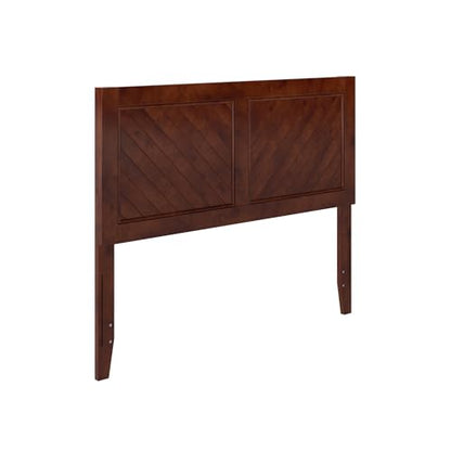 AFI, Canyon Full Solid Wood Rustic Farmhouse Headboard, Walnut - color: Walnut, size: Full