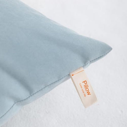 NTBAY Toddler Pillows, Set of 2, 13"x18", Sea Green | Soft Microfiber Toddler Pillows with Down-Alternative Fill, 2 Pack 13 x 18 Inch Pillows for Beds, Daycare, and Travel - color: Sea Green, size: 13"x18"