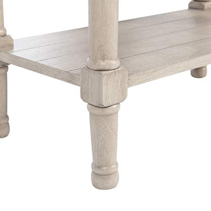 SAFAVIEH Furniture - Primrose 3-Drawer Console Table - Greige - Solid Wood - Farmhouse Classic Design - Ideal for Entryway, Living Room, Hallway, 23.5" W x 13" D x 29.5" H (CNS5707D) - color: Greige
