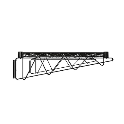 24" x 24" Black Epoxy Wire Wall Mount Shelf - color: Black, size: 24" x 24"