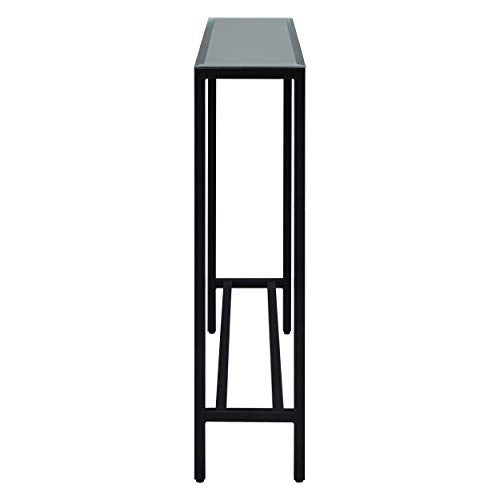 SEI FURNITURE Darrin Narrow console table, Black - color: Black