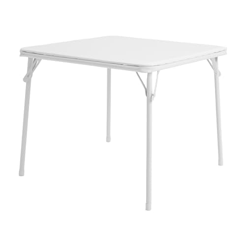 Flash Furniture Mindy Kids 3-Piece Folding Table and Chair Set, White | Daycare and Classroom, Children's Activity Table, Portable - color: White, size: 3 Piece Set