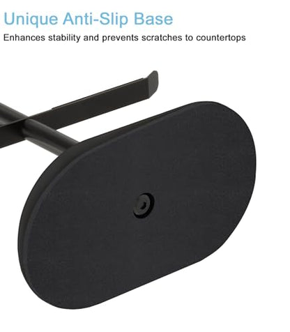 Cup Holder Tree with 6 Hooks, Metal Coffee Mug Rack Stand (Black) - color: Matte Black-A