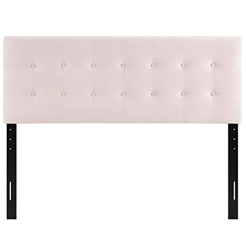 Modway Emily King Biscuit Tufted Performance Velvet Headboard, Pink - color: Pink, size: King