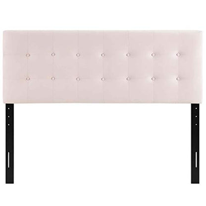 Modway Emily King Biscuit Tufted Performance Velvet Headboard, Pink - color: Pink, size: King