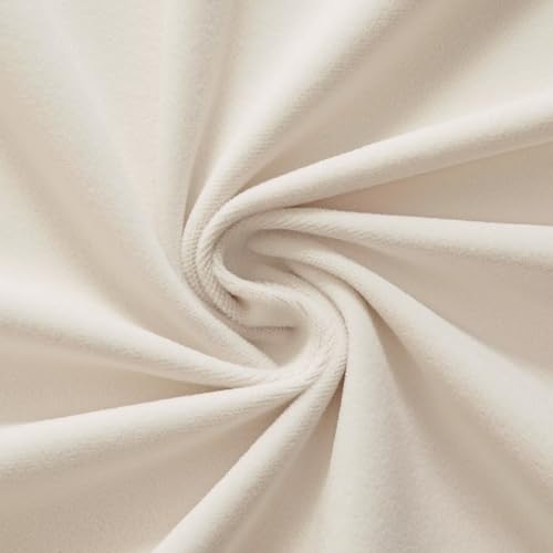 Joydeco Velvet Curtains White Blackout Curtains Thermal Insulated 63 inches Long Window Curtains Super Soft Room Darkening Drapes for Bedroom Living Room Elegant Rod Pocket 2 Panels Cream White - color: Rod Pocket | Cream White, size: 52"W x 63"L (Pack of