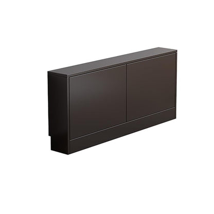 Black TV Stand Narrow Wooden TV Cabinet Storage Console Table with Adjustable Shelf Free-Standing Media Console for Living Room Practical(100 cm) - size: 100 cm